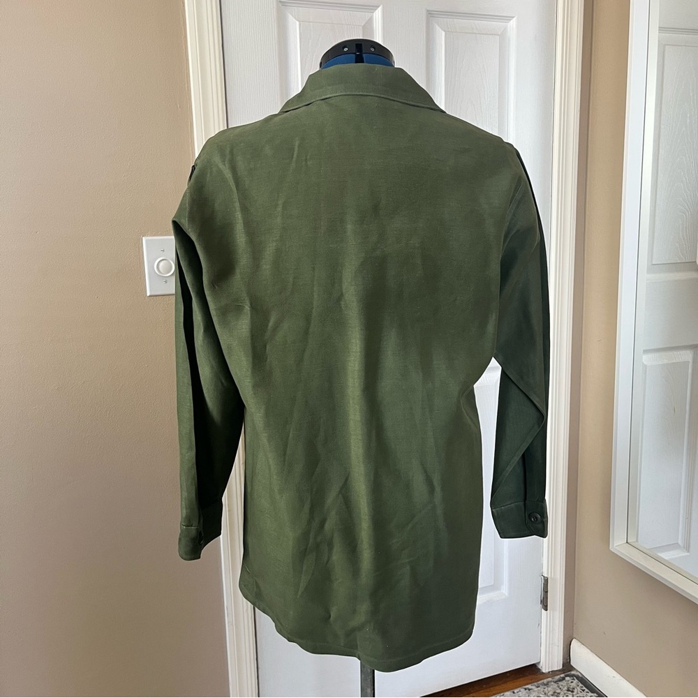 Vietnam-era vintage US Army cotton sateen utility shirt - Picture 4 of 7